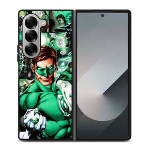 GREEN LANTERN COLLAGE Samsung Galaxy Z Fold 6 Case Cover GREEN LANTERN COLLAGE Samsung Galaxy Z Fold 6 Case Cover