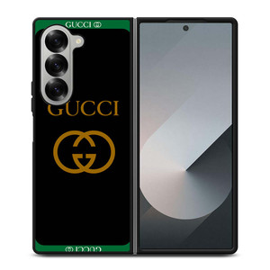 GUCCI ROUND BLACK Samsung Galaxy Z Fold 6 Case Cover