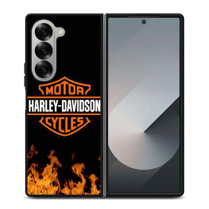 HARLEY DAVIDSON FIRE LOGO Samsung Galaxy Z Fold 6 Case Cover