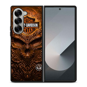 HARLEY DAVIDSON SKULL METAL MOTOR Samsung Galaxy Z Fold 6 Case Cover HARLEY DAVIDSON SKULL METAL MOTOR Samsung Galaxy Z Fold 6 Case Cover
