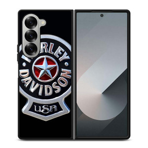 HARLEY DAVIDSON USA METAL EMBLEM Samsung Galaxy Z Fold 6 Case Cover HARLEY DAVIDSON USA METAL EMBLEM Samsung Galaxy Z Fold 6 Case Cover