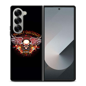 HARLEY DAVIDSON WING SKULL LOGO Samsung Galaxy Z Fold 6 Case Cover HARLEY DAVIDSON WING SKULL LOGO Samsung Galaxy Z Fold 6 Case Cover