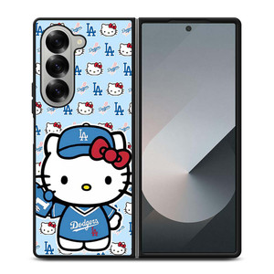 HELLO KITTY DODGERS COLLAGE Samsung Galaxy Z Fold 6 Case Cover HELLO KITTY DODGERS COLLAGE Samsung Galaxy Z Fold 6 Case Cover