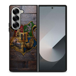 HOGWARTS HARRY POTTER WOODEN LOGO Samsung Galaxy Z Fold 6 Case Cover HOGWARTS HARRY POTTER WOODEN LOGO Samsung Galaxy Z Fold 6 Case Cover