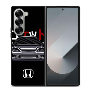 HONDA CIVIC RETRO DRAWING Samsung Galaxy Z Fold 6 Case Cover