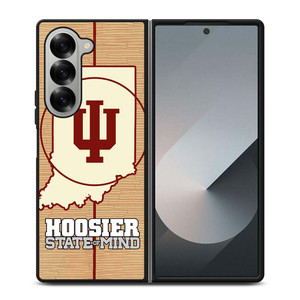 HOOSIER STATE OF MIND INDIANA WOODEN LOGO Samsung Galaxy Z Fold 6 Case Cover
