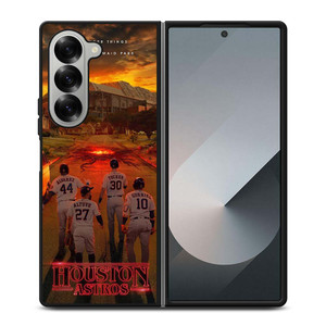 HOUSTON ASTROS STRANGER THINK Samsung Galaxy Z Fold 6 Case Cover HOUSTON ASTROS STRANGER THINK Samsung Galaxy Z Fold 6 Case Cover