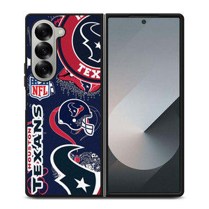 HOUSTON TEXANS NFL STICKER BOMB Samsung Galaxy Z Fold 6 Case Cover