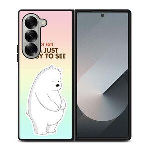 ICE BEAR WE BARE BEARS CARTOON Samsung Galaxy Z Fold 6 Case Cover ICE BEAR WE BARE BEARS CARTOON Samsung Galaxy Z Fold 6 Case Cover