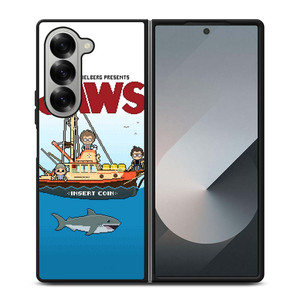 JAWS LOGO 8 BIT Samsung Galaxy Z Fold 6 Case Cover