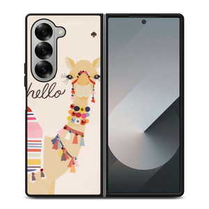 KATE SPADE CAMEL OH HELLO Samsung Galaxy Z Fold 6 Case Cover KATE SPADE CAMEL OH HELLO Samsung Galaxy Z Fold 6 Case Cover