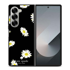 KATE SPADE FLOWER IN BLACK Samsung Galaxy Z Fold 6 Case Cover