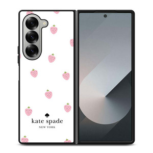 KATE SPADE NEW YORK PINK STRAWBERRY Samsung Galaxy Z Fold 6 Case Cover KATE SPADE NEW YORK PINK STRAWBERRY Samsung Galaxy Z Fold 6 Case Cover