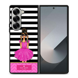 KATE SPADE PINK GIRLS Samsung Galaxy Z Fold 6 Case Cover KATE SPADE PINK GIRLS Samsung Galaxy Z Fold 6 Case Cover