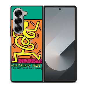 KEITH HARING MONTREUX 1983 Samsung Galaxy Z Fold 6 Case Cover KEITH HARING MONTREUX 1983 Samsung Galaxy Z Fold 6 Case Cover