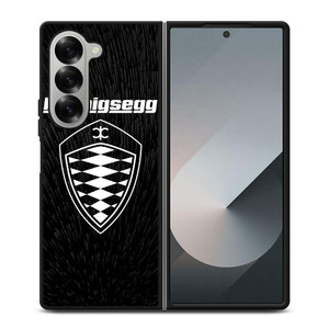 KOENIGSEGG LOGO BLACK PATTERN Samsung Galaxy Z Fold 6 Case Cover
