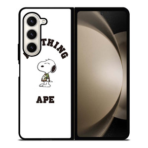 A BATHING APE BAPE SNOOPY Samsung Galaxy Z Fold 5 Case Cover