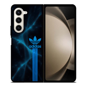 ADIDAS LOGO ABSTRACT BLUE LIGHT Samsung Galaxy Z Fold 5 Case Cover