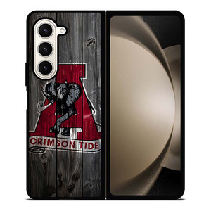 ALABAMA CRIMSON TIDE WOODEN ICON Samsung Galaxy Z Fold 5 Case Cover