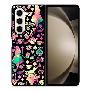ALICE IN WONDERLAND COLLAGE Samsung Galaxy Z Fold 5 Case Cover ALICE IN WONDERLAND COLLAGE Samsung Galaxy Z Fold 5 Case Cover