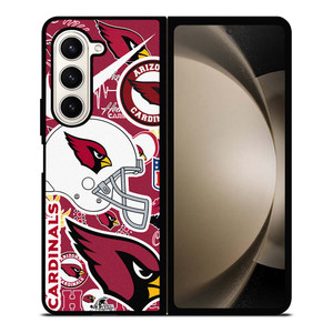 ARIZONA CARDINALS NFL STICKER BOMB Samsung Galaxy Z Fold 5 Case Cover