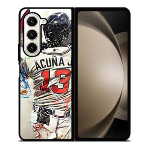 ATLANTA BRAVES ACUNA JR 13 BASEBALL Samsung Galaxy Z Fold 5 Case Cover