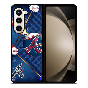 ATLANTA BRAVES LOVE BASEBALL Samsung Galaxy Z Fold 5 Case Cover