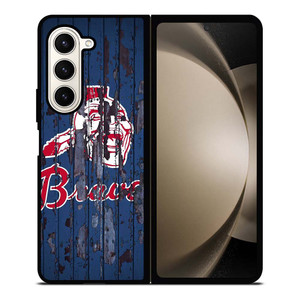 ATLANTA BRAVES RUSTY WOOD Samsung Galaxy Z Fold 5 Case Cover
