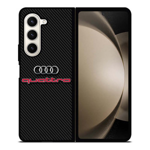 AUDI QUATTRO CARBON LOGO Samsung Galaxy Z Fold 5 Case Cover AUDI QUATTRO CARBON LOGO Samsung Galaxy Z Fold 5 Case Cover