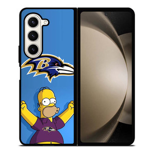 BALTIMORE RAVENS THE SIMPSON Samsung Galaxy Z Fold 5 Case Cover