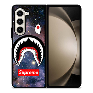BAPE CAMO SHARK SUPREME NEBULA Samsung Galaxy Z Fold 5 Case Cover