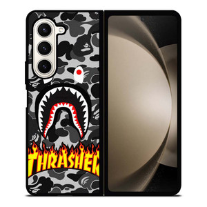BAPE SHARK THRASHER Samsung Galaxy Z Fold 5 Case Cover BAPE SHARK THRASHER Samsung Galaxy Z Fold 5 Case Cover