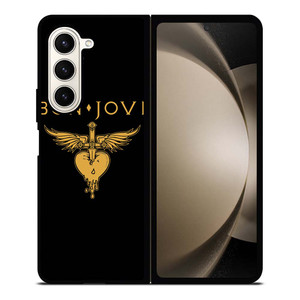 BON JOVI BAND LOGO GOLD Samsung Galaxy Z Fold 5 Case Cover BON JOVI BAND LOGO GOLD Samsung Galaxy Z Fold 5 Case Cover