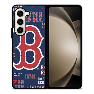 BOSTON RED SOX LOGO COLLAGE Samsung Galaxy Z Fold 5 Case Cover
