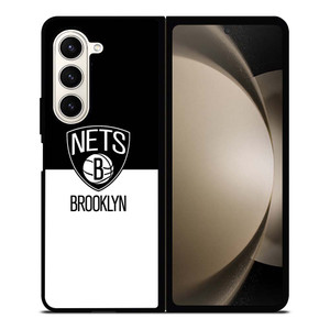 BROOKLYN NETS NBA BLACK WHITE Samsung Galaxy Z Fold 5 Case Cover