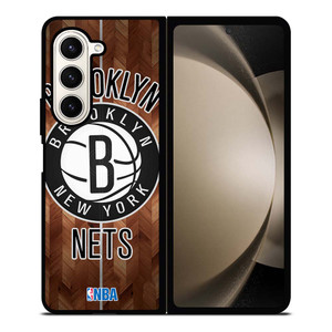 BROOKLYN NETS WOODEN LOGO Samsung Galaxy Z Fold 5 Case Cover BROOKLYN NETS WOODEN LOGO Samsung Galaxy Z Fold 5 Case Cover