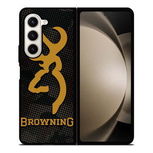 BROWNING ARMS CAMO CARBON Samsung Galaxy Z Fold 5 Case Cover
