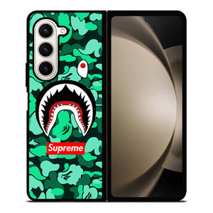 CAMO BATHING APE SUPREME GREEN Samsung Galaxy Z Fold 5 Case Cover CAMO BATHING APE SUPREME GREEN Samsung Galaxy Z Fold 5 Case Cover