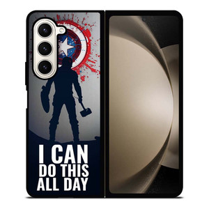 CAPTAIN AMERICA QUOTE Samsung Galaxy Z Fold 5 Case Cover CAPTAIN AMERICA QUOTE Samsung Galaxy Z Fold 5 Case Cover