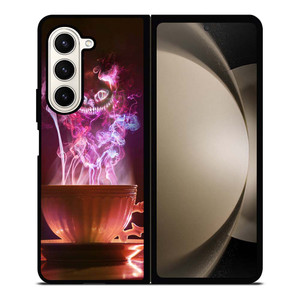 CHESHIRE CAT SMOKE ALICE IN WONDERLAND Samsung Galaxy Z Fold 5 Case Cover CHESHIRE CAT SMOKE ALICE IN WONDERLAND Samsung Galaxy Z Fold 5 Case Cover