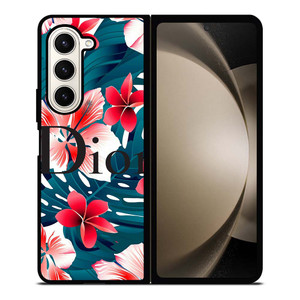 CHRISTIAN DIOR HIBISCUS FLOWER Samsung Galaxy Z Fold 5 Case Cover