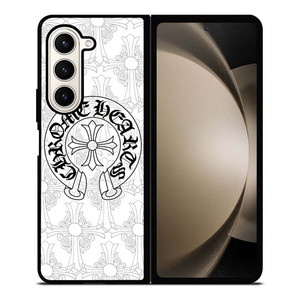 CHROME HEARTS WHITE Samsung Galaxy Z Fold 5 Case Cover CHROME HEARTS WHITE Samsung Galaxy Z Fold 5 Case Cover