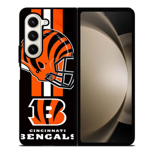 CINCINNATI BENGALS NFL HELMET Samsung Galaxy Z Fold 5 Case Cover CINCINNATI BENGALS NFL HELMET Samsung Galaxy Z Fold 5 Case Cover