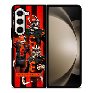 CLEVELAND BROWNS BAKER MAYFIELD 6 Samsung Galaxy Z Fold 5 Case Cover CLEVELAND BROWNS BAKER MAYFIELD 6 Samsung Galaxy Z Fold 5 Case Cover