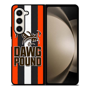 CLEVELAND BROWNS DAWG POUND Samsung Galaxy Z Fold 5 Case Cover CLEVELAND BROWNS DAWG POUND Samsung Galaxy Z Fold 5 Case Cover