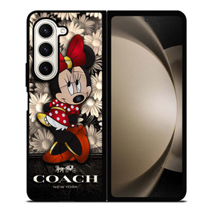 COACH FLOWER MINNIE MOUSE Samsung Galaxy Z Fold 5 Case Cover