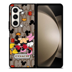 COACH MICKEY MINNIE MOUSE KISS Samsung Galaxy Z Fold 5 Case Cover
