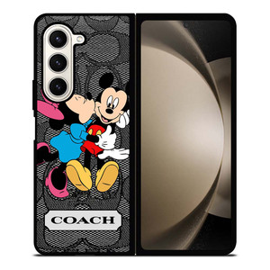 COACH MINNIE MICKEY MOUSE KISS Samsung Galaxy Z Fold 5 Case Cover COACH MINNIE MICKEY MOUSE KISS Samsung Galaxy Z Fold 5 Case Cover