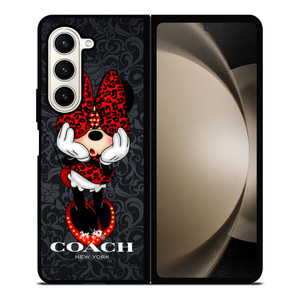 COACH MINNIE MOUSE CARTOON Samsung Galaxy Z Fold 5 Case Cover