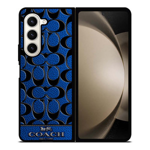 COACH NEW YORK BLUE 3 Samsung Galaxy Z Fold 5 Case Cover